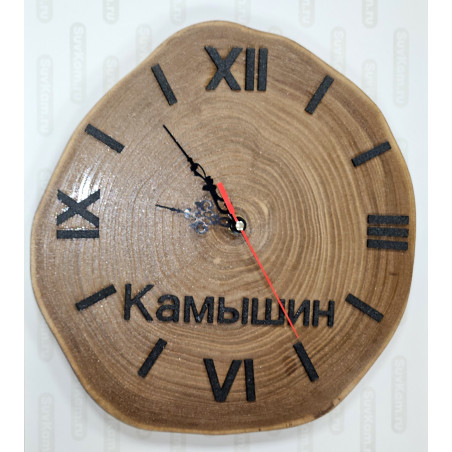 Сувениры Камышина. Купить часы  настенные из среза дерева